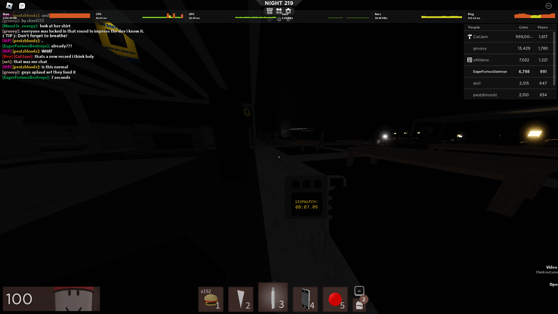 Me in Roblox Regretevator on the Rokea floor. Lampert has been found in 7.06 seconds according to my stopwatch.
